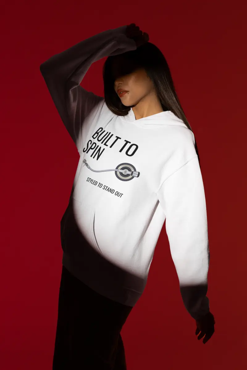 Built to Spin – Deep Hood (Unisex Hoodie) - Image 9