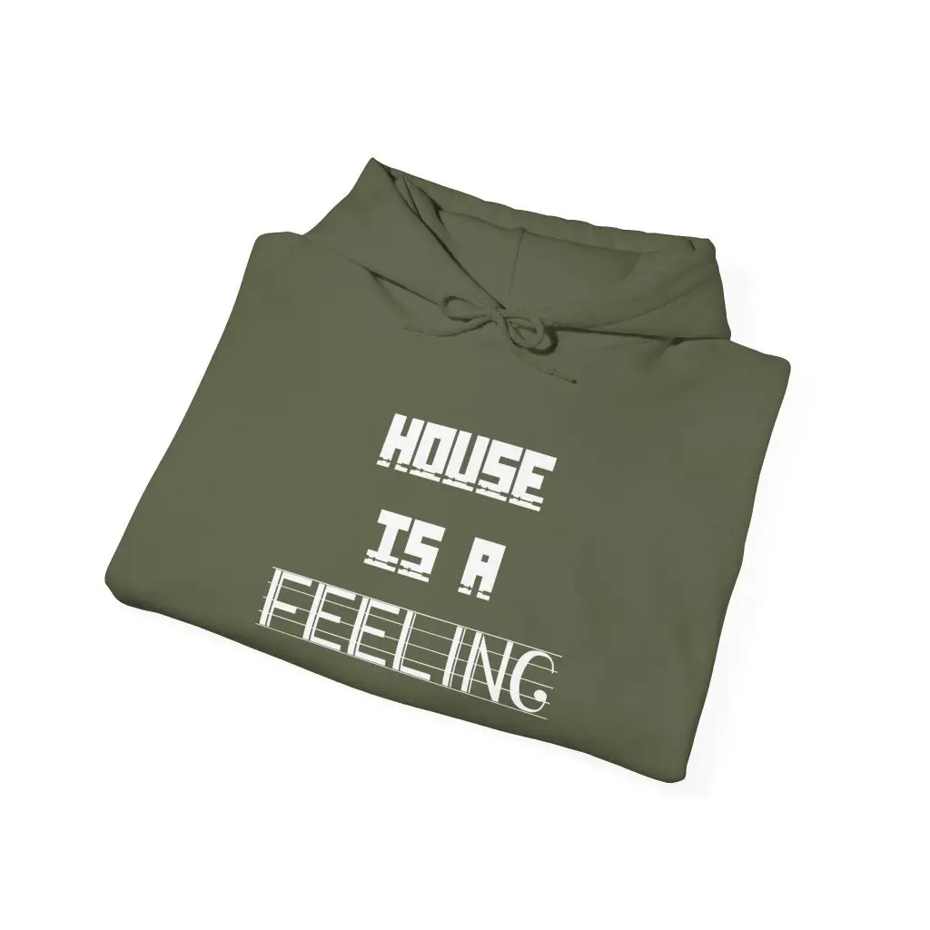 House Is A Feeling– Deep Hood (Unisex Hoodie) - Image 11
