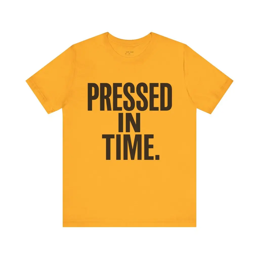 Pressed In Time. – Crew Cut (Unisex Jersey Tee)