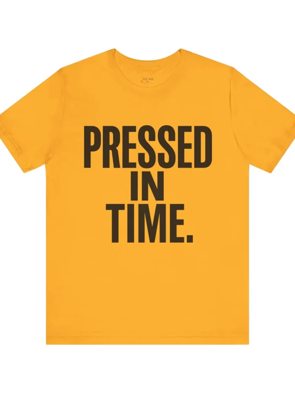 Pressed In Time. – Crew Cut (Unisex Jersey Tee)