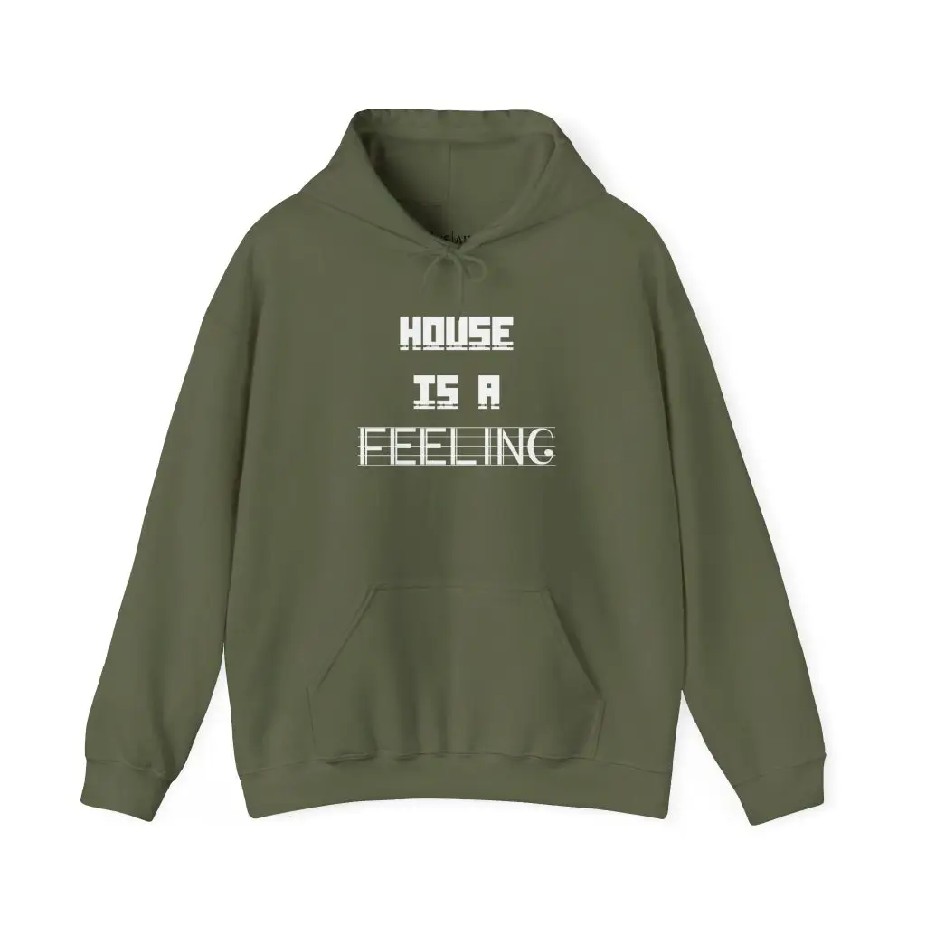 House Is A Feeling– Deep Hood (Unisex Hoodie) - Image 10