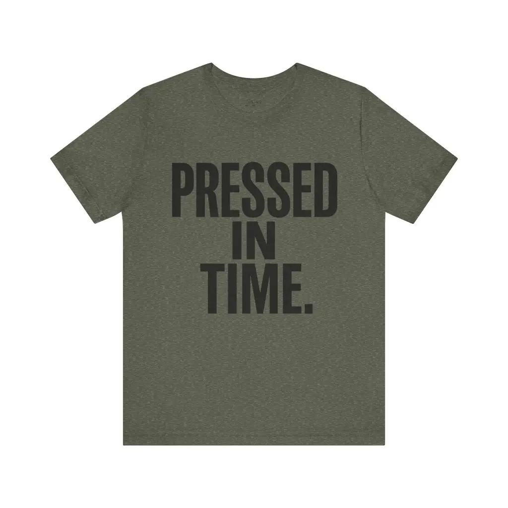 Pressed In Time. – Crew Cut (Unisex Jersey Tee) - Image 10