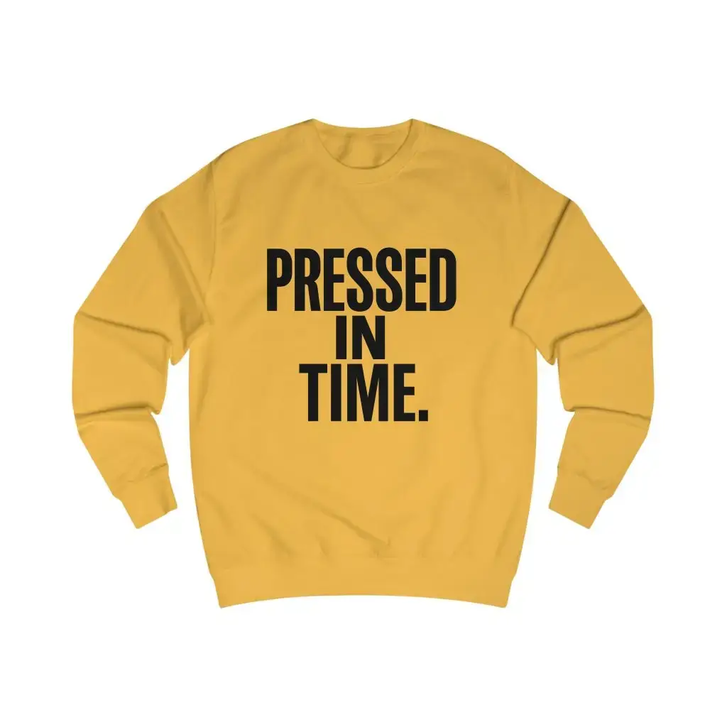 Pressed In Time. – Layered Vibe (Unisex Sweatshirt) - Image 3