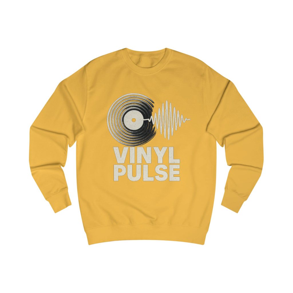 Vinyl Pulse – Layered Vibes (Unisex Sweatshirt) - Image 3