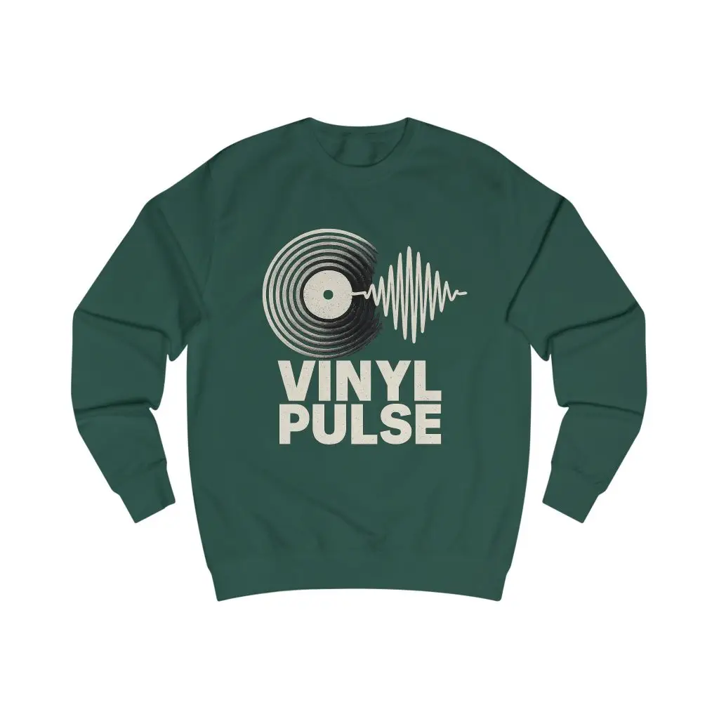 Vinyl Pulse – Layered Vibes (Unisex Sweatshirt) - Image 4