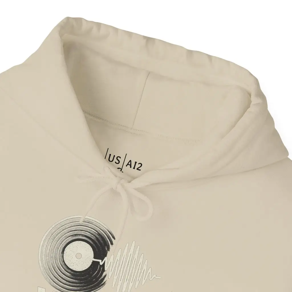 Vinyl Pulse – Deep Hood (Unisex Hoodie) - Image 5