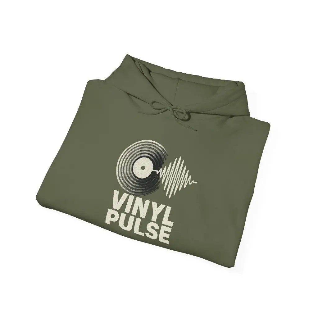 Vinyl Pulse – Deep Hood (Unisex Hoodie) - Image 10