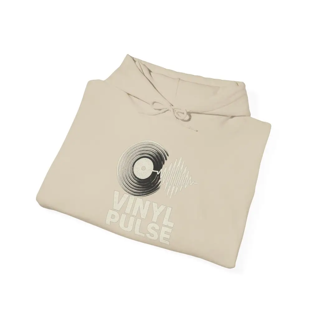 Vinyl Pulse – Deep Hood (Unisex Hoodie) - Image 4
