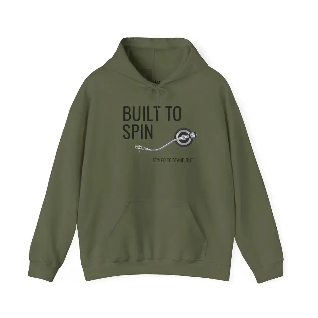 Built to Spin – Deep Hood (Unisex Hoodie) - Image 7