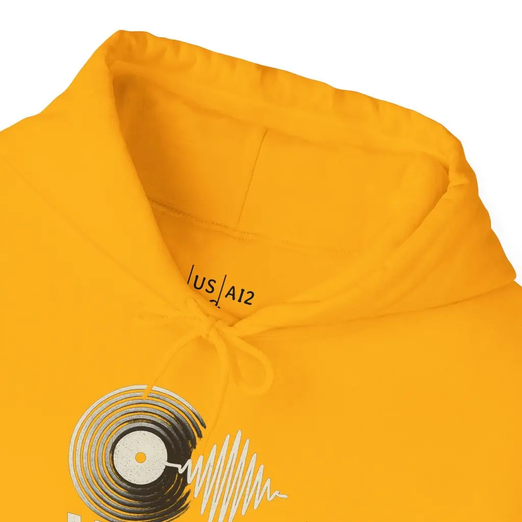 Vinyl Pulse – Deep Hood (Unisex Hoodie) - Image 8
