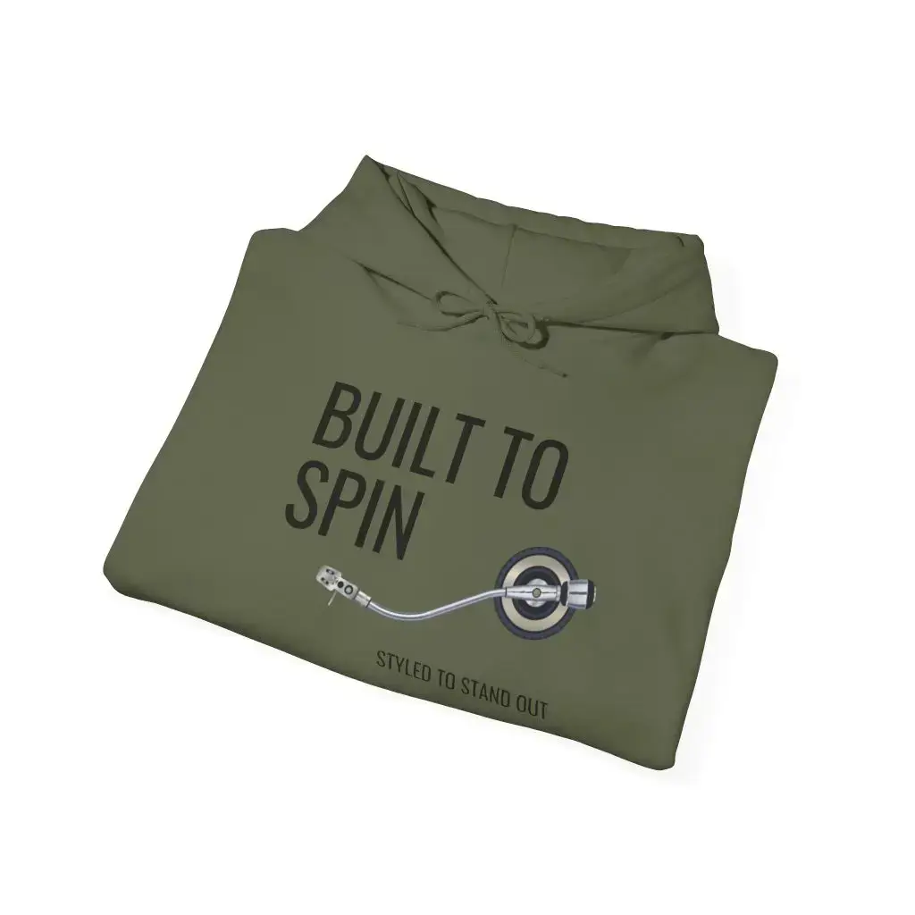 Built to Spin – Deep Hood (Unisex Hoodie) - Image 8