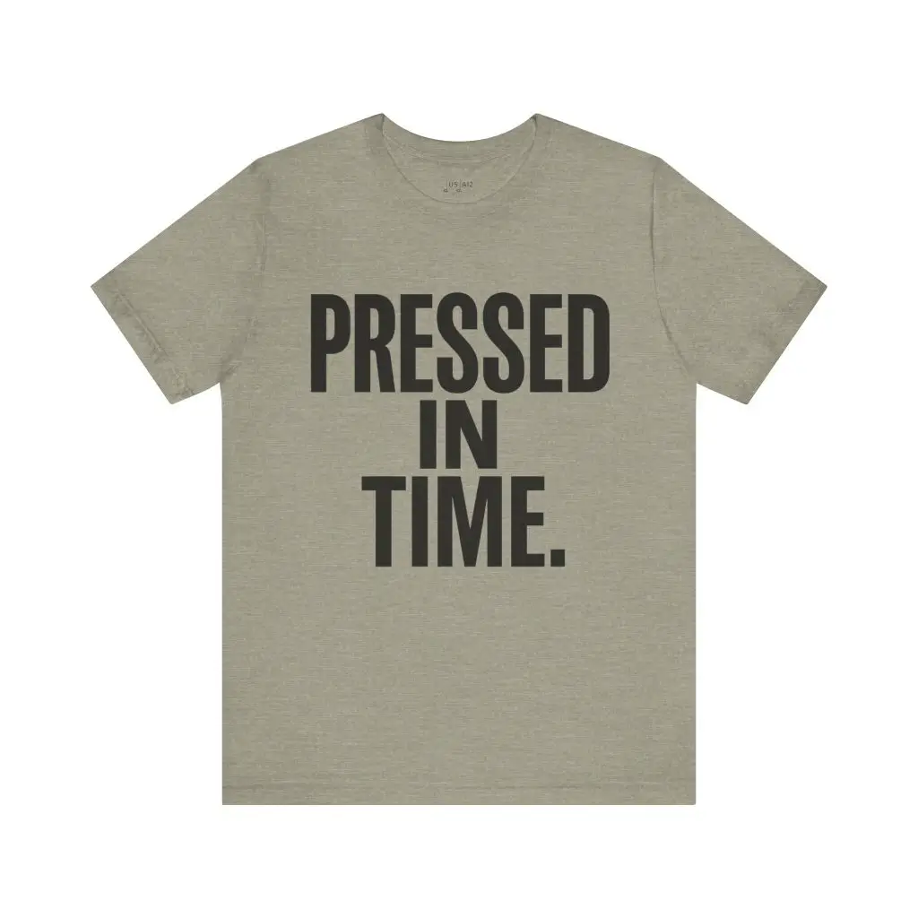 Pressed In Time. – Crew Cut (Unisex Jersey Tee) - Image 7