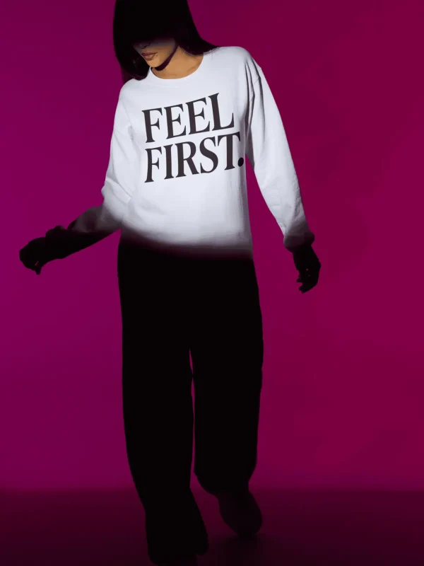 Feel First. – Layered Vibes (Unisex Sweatshirt)