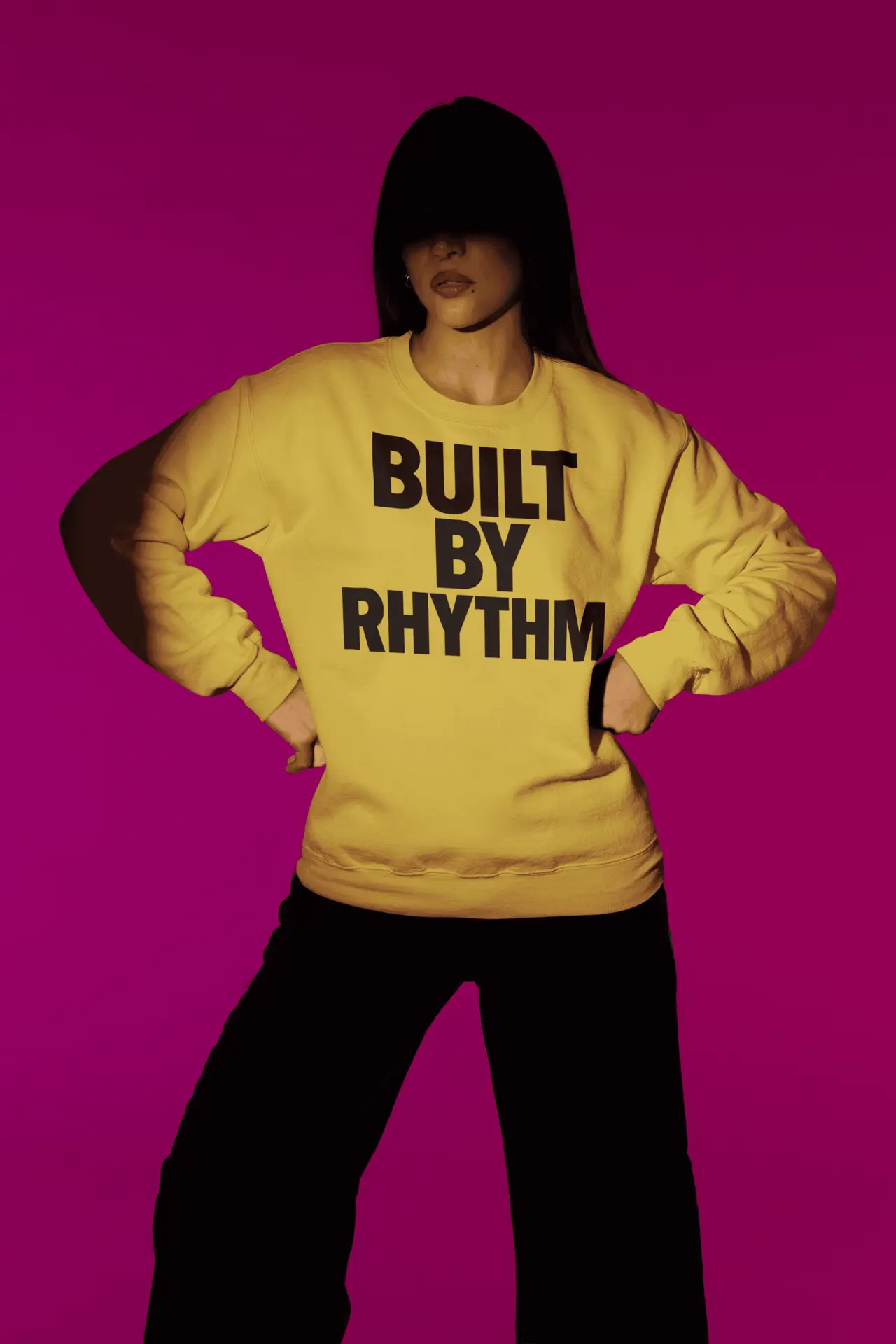 Built By Rhythm – Layered Vibe (Unisex Sweatshirt) - Image 2